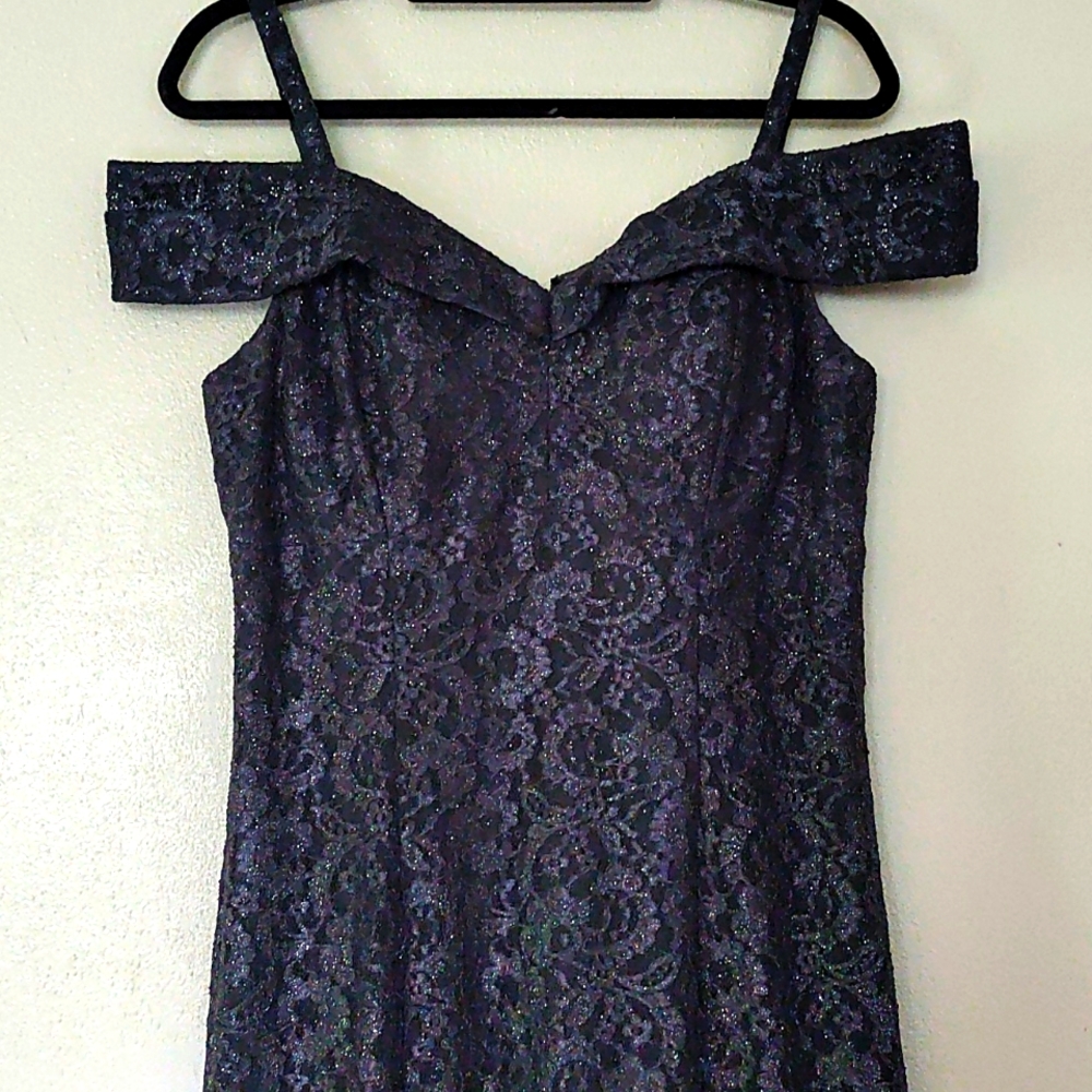 A R&M Richards Prom Dress, Size 14, Navy Blue
